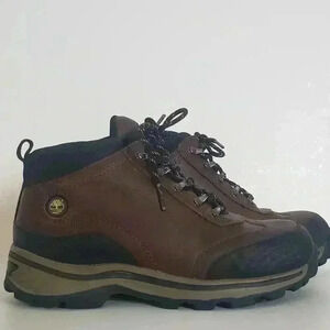 Boys size 3 Timberland brown waterproof hiking boots